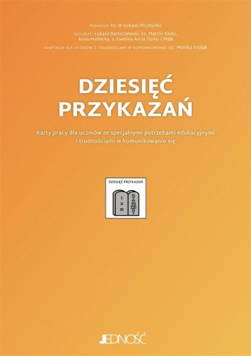Dziesięć przykazań. Karty pracy, praca zbiorowa