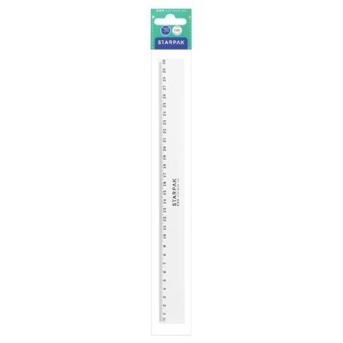 Linijka plastikowa 30cm, STARPAK