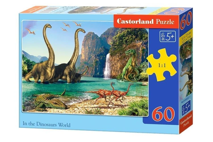 Puzzle 60 Świat Dinozaurów CASTOR, Castorland