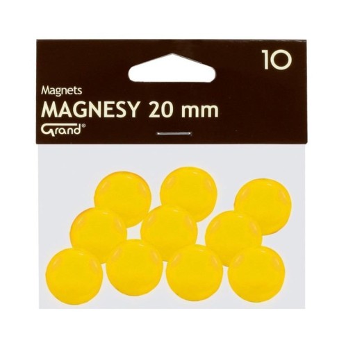 Magnes 20mm żółty 10szt GRAND, Grand
