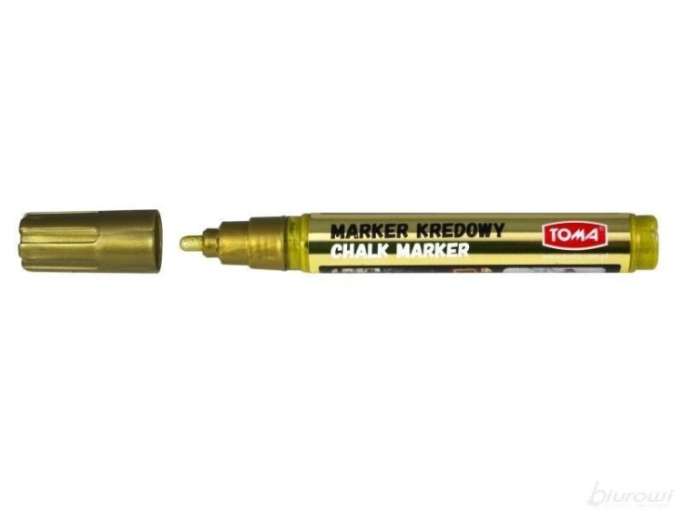Marker kredowy 4,45 mm złoty TOMA, TOMA