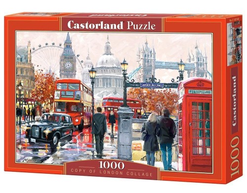 Puzzle 1000 London Collage CASTOR, Castorland