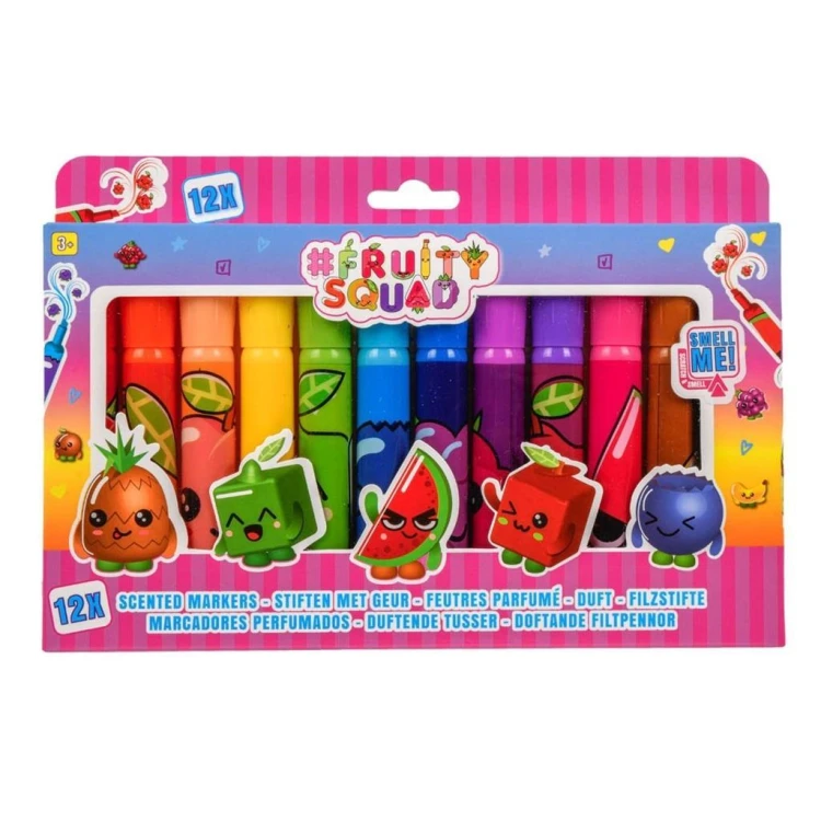 Pachnące pisaki 12 szt. FRUITYSQUAD, Canenco