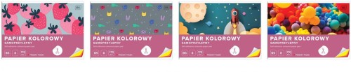 Zeszyt papierów kolor samoprzylep. B4/8K (10szt)