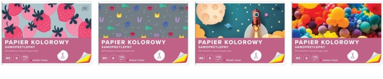 Zeszyt papierów kolor samoprzylep. B4/8K (10szt)