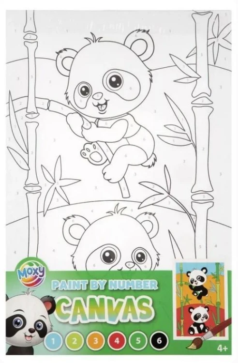 Malowania po numerach Panda, Grafix