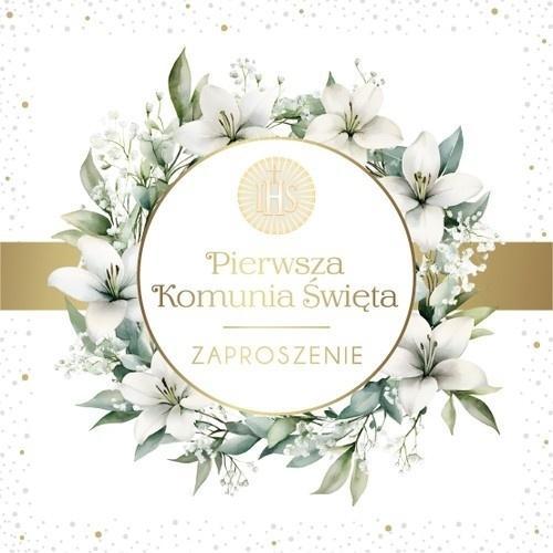 Zaproszenie Komunia (10szt)