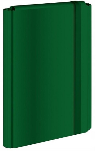 Teczka z gumką A4 twarda oprawa zielona, INTERDRUK
