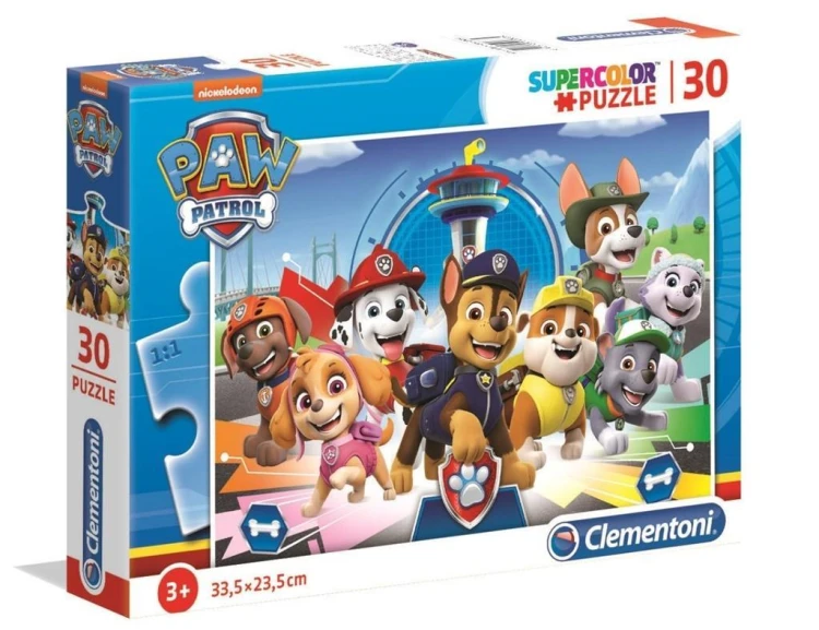 Puzzle 30 Super Kolor Psi Patrol, Clementoni