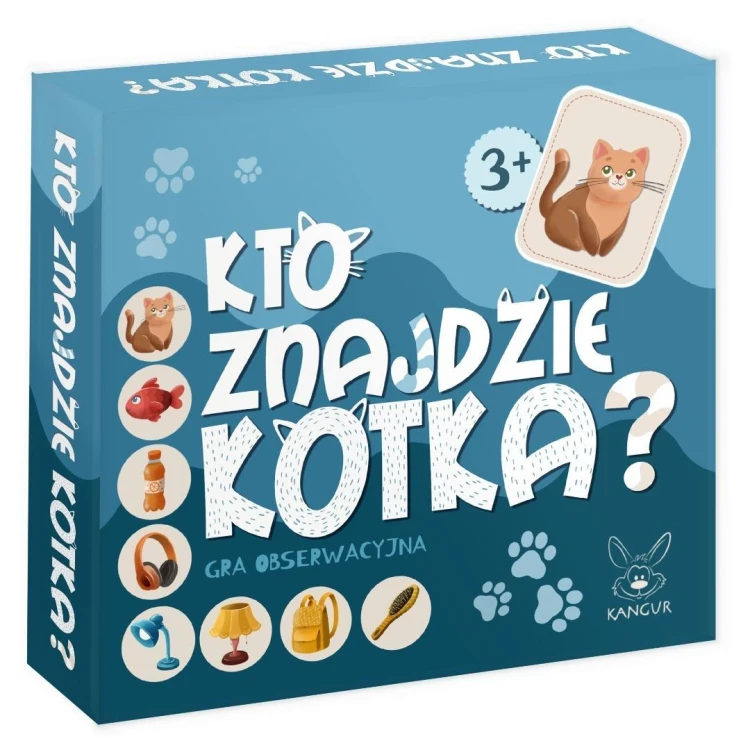 Kto znajdzie KOTKA? Gra obserwacyjna 3+, Kangur
