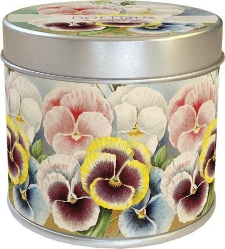 Zapachowa świeczka ozdobna bratki zapach fiołkowy