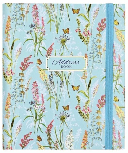 Adresownik Duży Kwiaty i Motyle