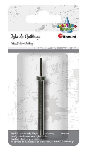 Igła do quillingu pojedyncza metalowa, Titanum