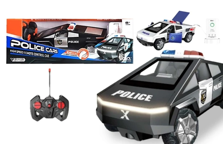 Futurystyczne auto zdalnie sterowane policja 1:22