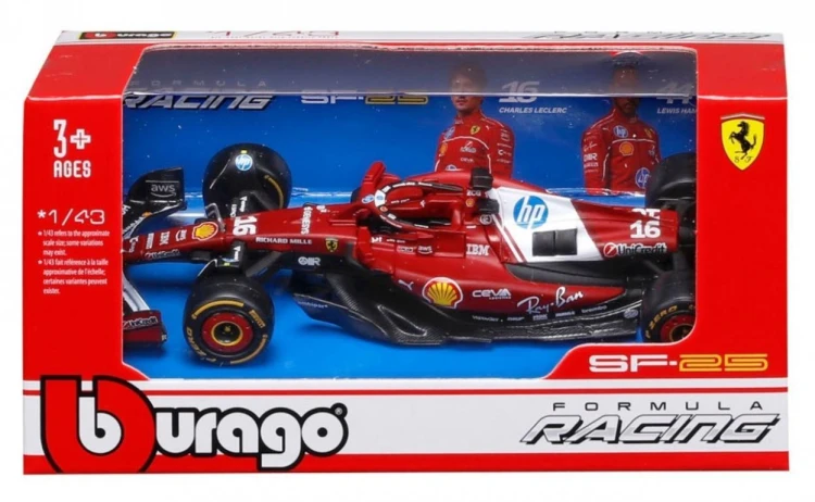 Ferrari Formula Without Helmet & Plastic Stand