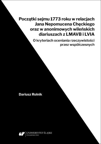 Początki sejmu 1773 roku w relacjach Jana Nepomuce