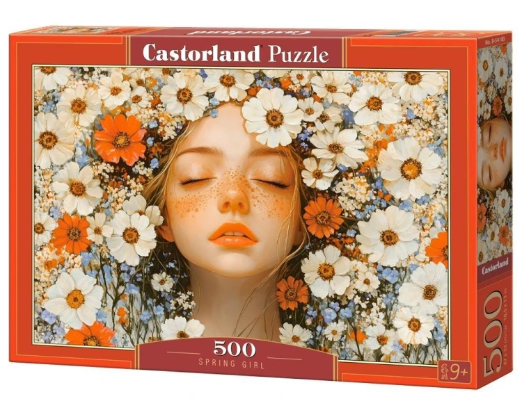 Puzzle 500 Spring Girl CASTOR, Castorland