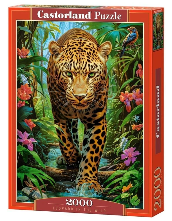 Puzzle 2000 Leopard in the Wild CASTOR, Castorland