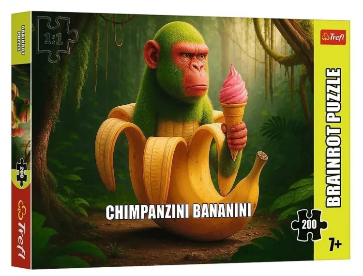 Puzzle 200 BrainRots Chimpanzini Bananini, Trefl
