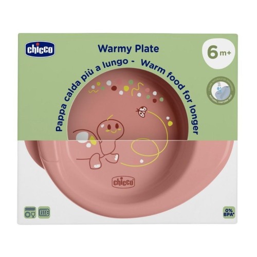 Talerz podgrzewany brzoskwiniowy 6m+, Chicco