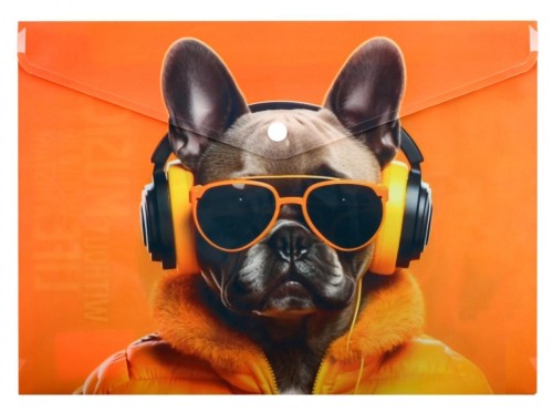 Koperta A4 PP na napę z nadrukiem Cool Dog