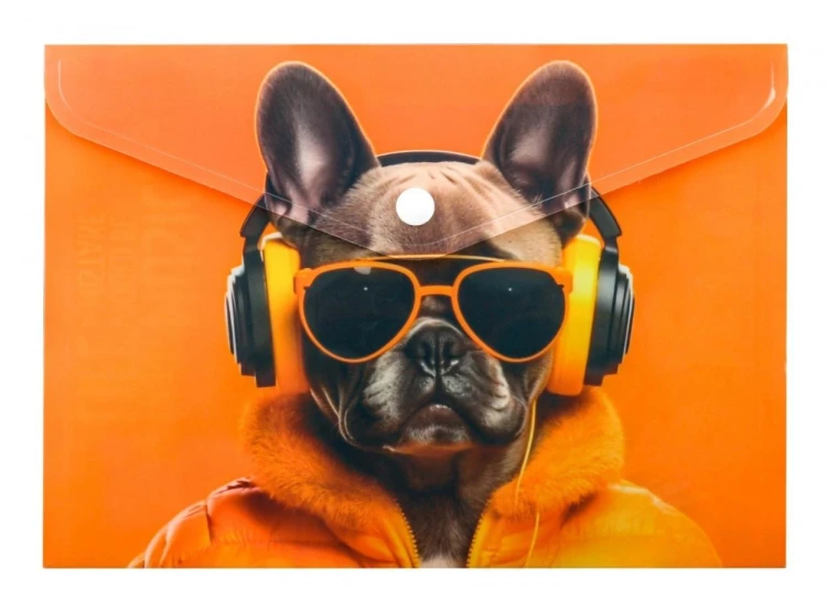 Koperta A5 PP na napę z nadrukiem Cool Dog