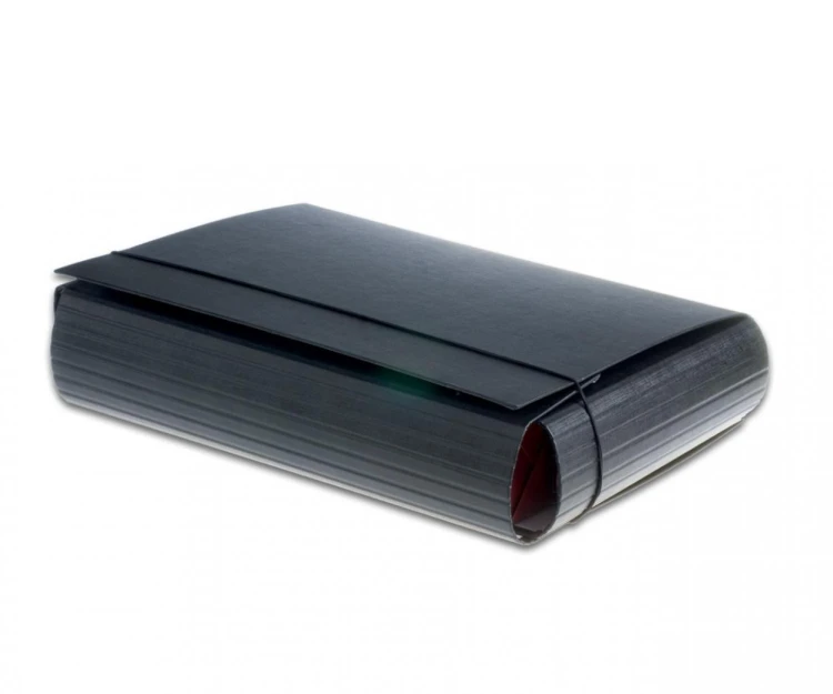 Teczka łamana A4/8cm na gumkę Eco czarna PENMATE