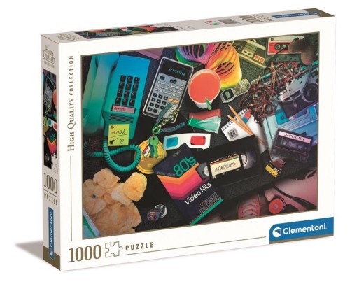 Puzzle 1000 HQ 80s Nostalgia, Clementoni