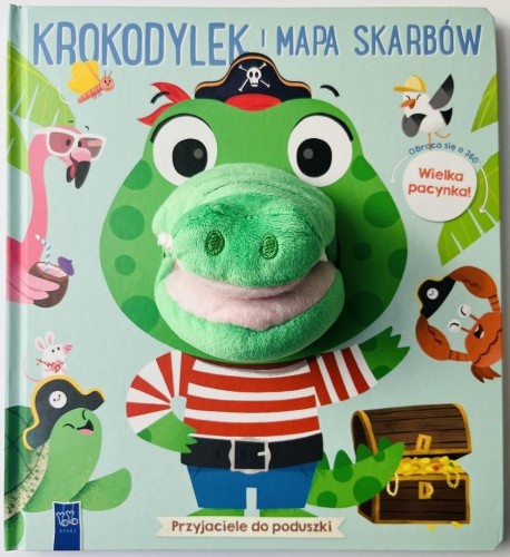 Przyjaciele do poduszki. Krokodylek i mapa skarbów