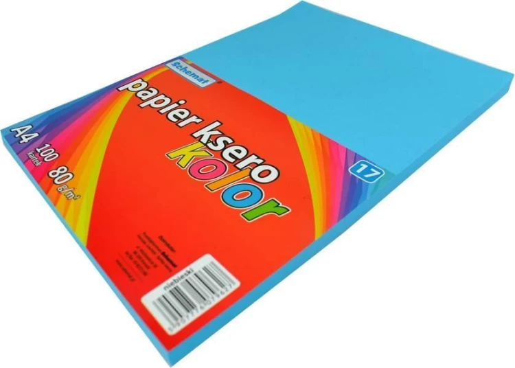 Papier ksero A4/100K niebieski, Schemat