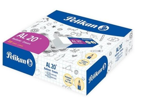 Gumka do ścierania AL20 (20szt) PELIKAN, PELIKAN