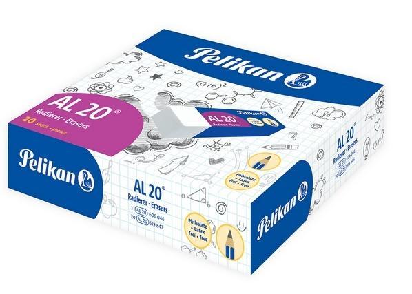 Gumka do ścierania AL20 (20szt) PELIKAN, PELIKAN