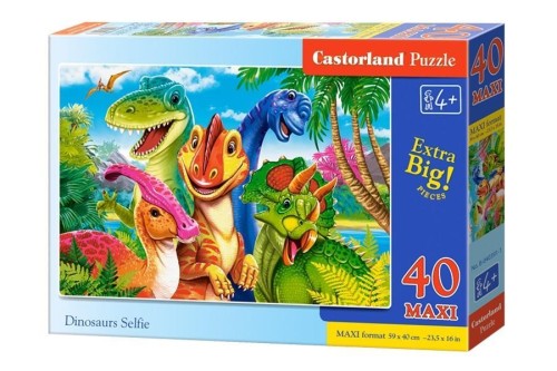 Puzzle 40 Dinosaurs Selfie CASTOR, Castorland