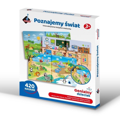 Poznajemy świat interaktywna książeczka, Askato