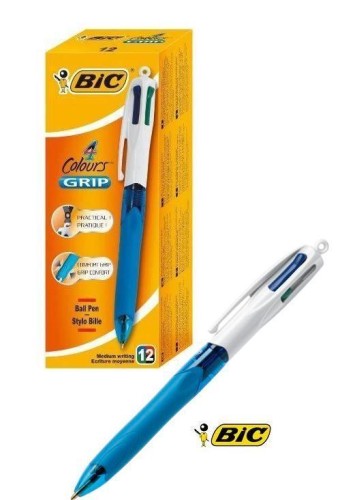 Długopis 4 Colours Grip Medium (12szt) BIC, BIC
