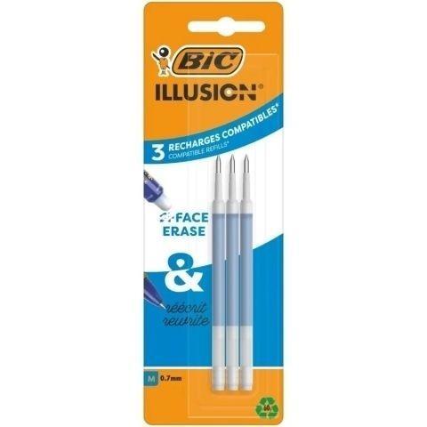 Wkład Illusion 0,7mm niebieski 3szt BIC, BIC