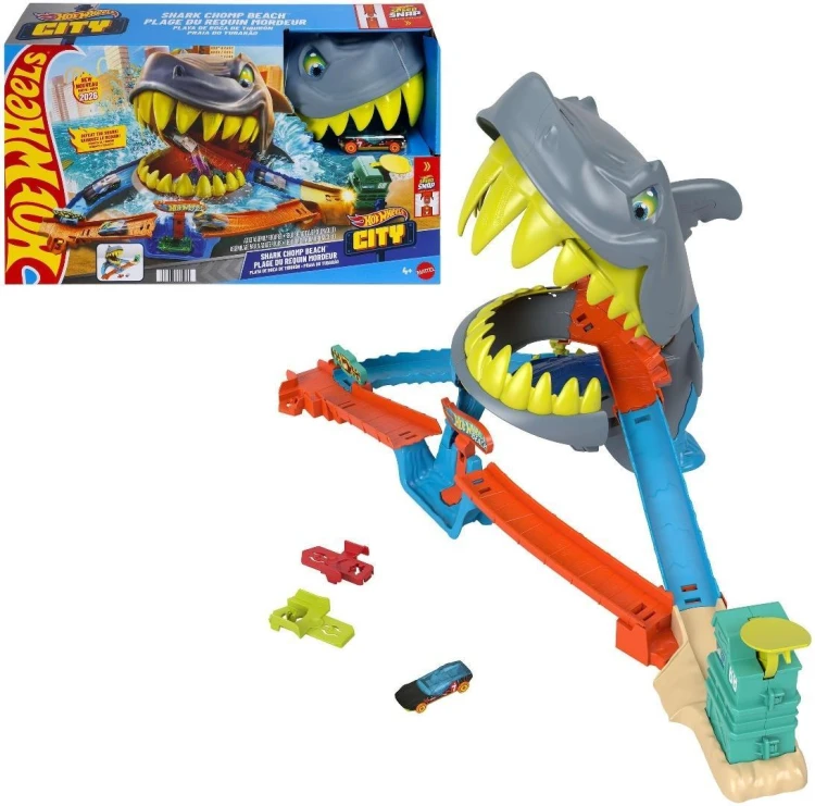 Tor Hot Wheels City Rekin Starcie na plaży, Mattel