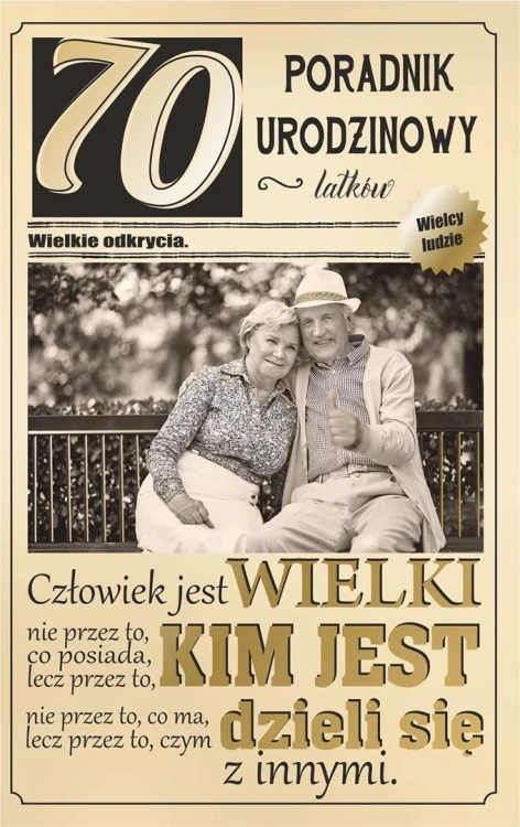 Kartka okolicznościowa Urodziny 70