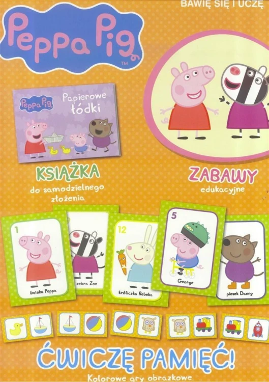 Świnka Peppa. Bawię się i uczę. Ćwiczę Pamięć!