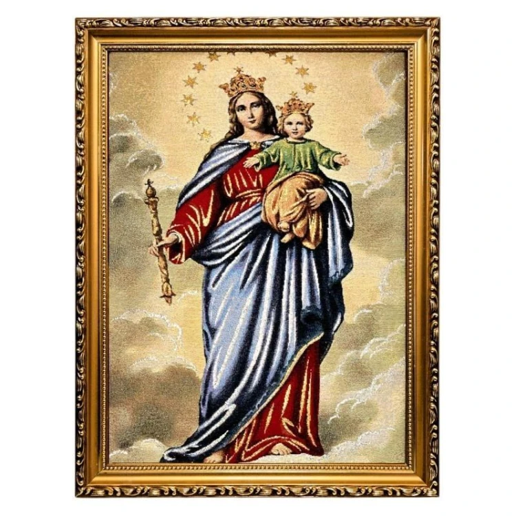 Obraz Haftowany Maryja Wspomożycielka 42x32cm