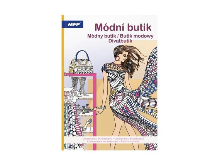 Kolorowanka antystresowa butik modowy