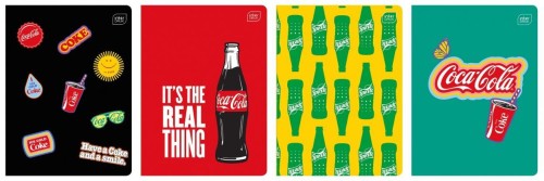 Zeszyt A5/32K trzylinia Mat+UV Coca Cola (10szt)