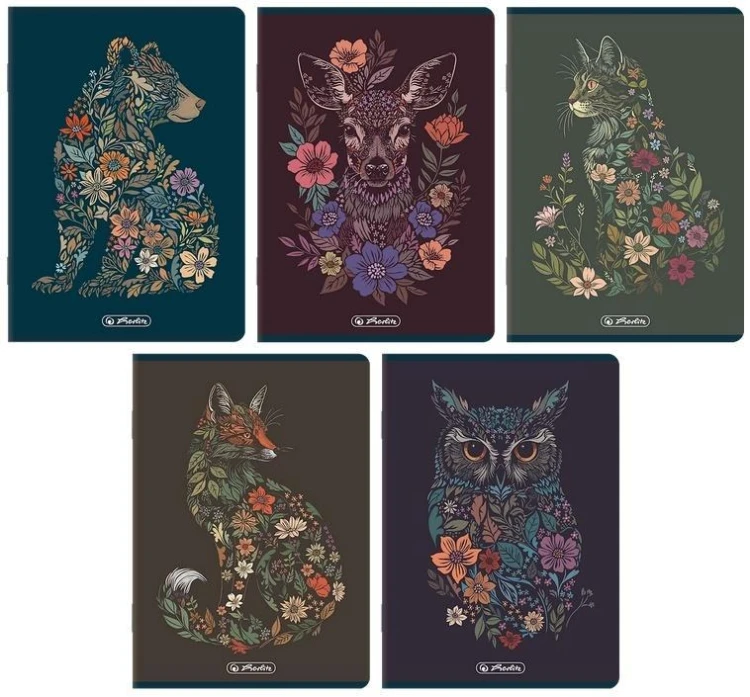 Zeszyt A5/60K linia Florimals (10szt) HERLITZ