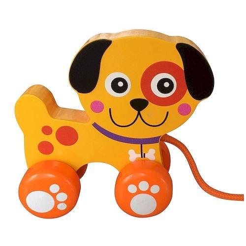 Piesek drewniany do ciągnięcia, Smily Play