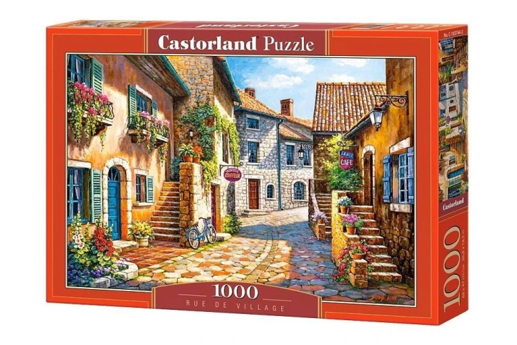 Puzzle 1000 Rue de Village CASTOR, Castorland