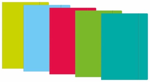 Teczka z gumką A3+ Fluo (10szt), INTERDRUK