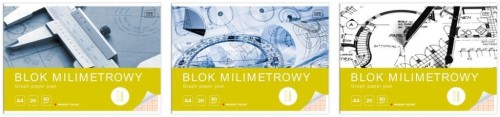 Blok milimetrowy A4/20K (10szt), INTERDRUK