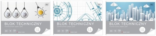 Blok techniczny A4/10K (10szt), INTERDRUK