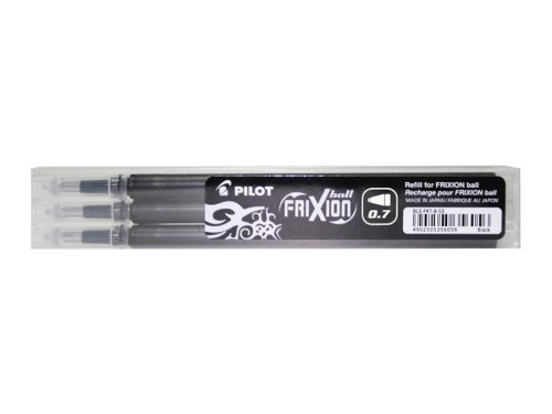 Wkład FriXion BLS-FR7 B czarny 3szt PILOT, PILOT