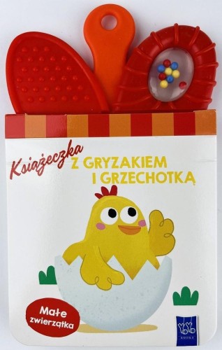 Książeczka z gryzakiem i grzechotką. Zwierzątka